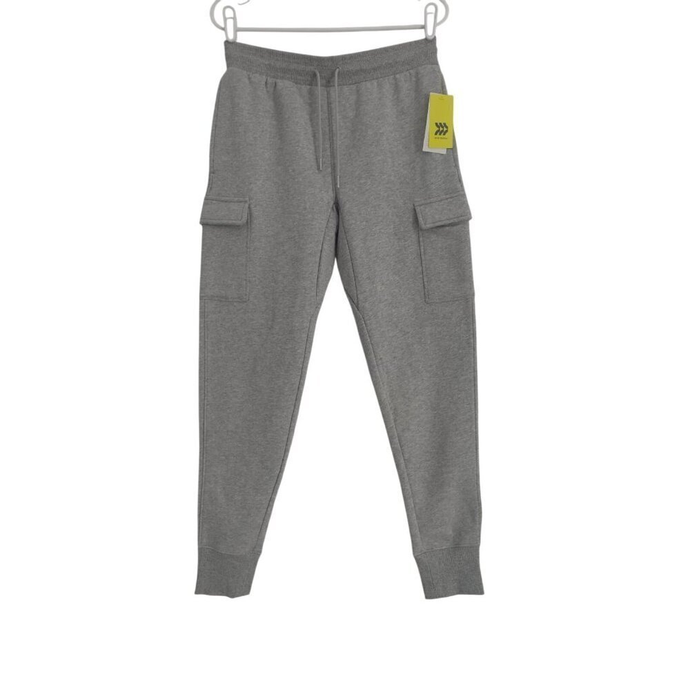 All In Motion Unisex Heather Gray Cargo Jogger Pants Size S. NWT.